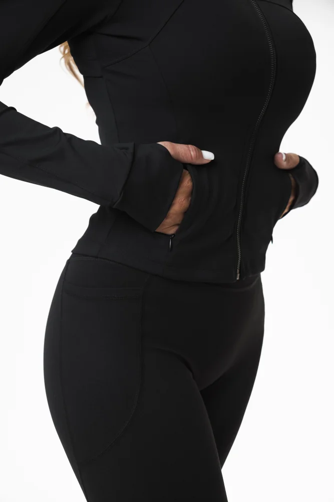Sleek Performance Zip Jacket